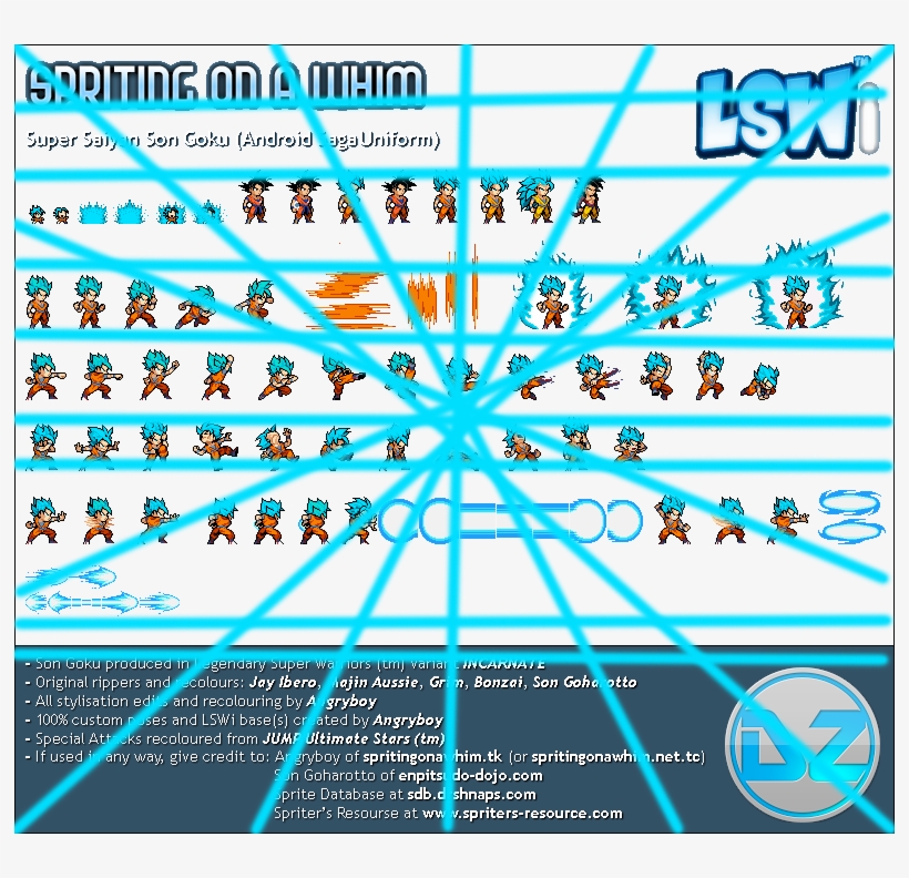 pics Goku Sprite Png ssgss goku sprite sheet free