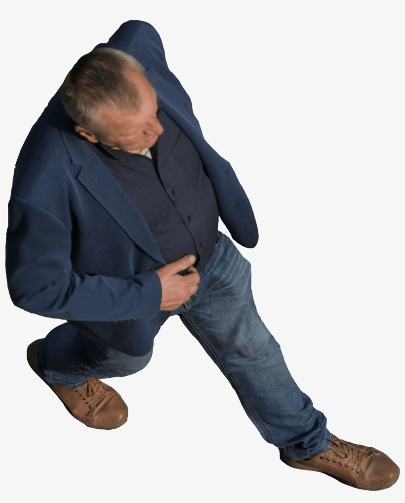 Old Person Sitting Cut Out - People Sitting From Above Png, transparent png #9063239