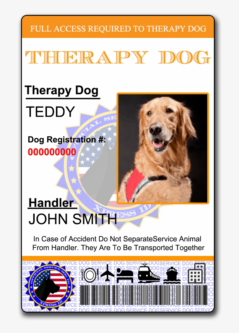 Published October 16, 2015 At - Emotional Support Dog Card, transparent png #9063626