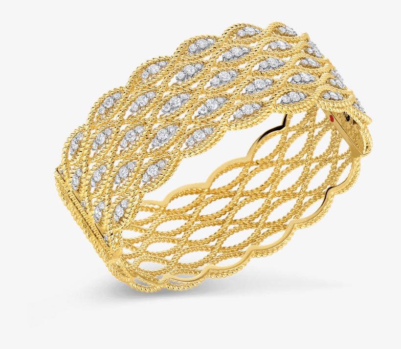 Roberto Coin 5 Row Bangle With Diamonds - Roberto Coin, transparent png #9064343