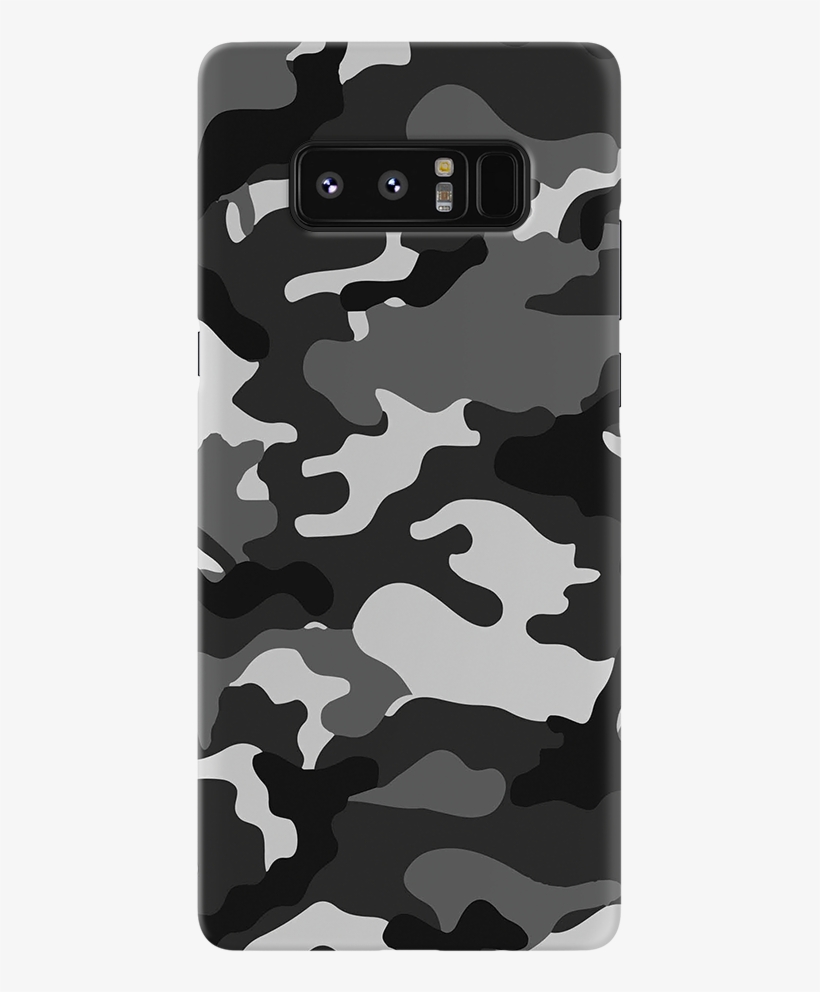 Black Abstract Camouflage Case For Samsung Galaxy Note - Mobile Phone, transparent png #9064780