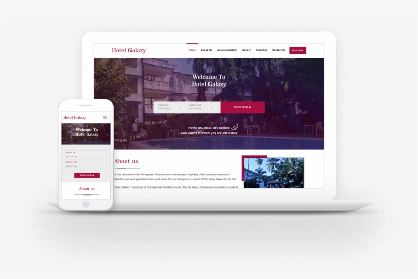 We Have The Perfect Hotel Website Design For You - Website, transparent png #9065960
