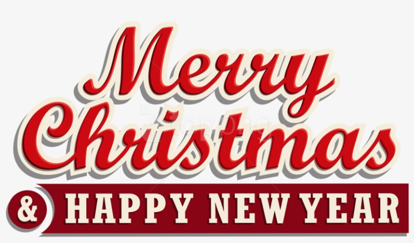 Free Png Download Merry Christmas And Happy New Year - Tulisan Merry Christmas And Happy New Year 2018, transparent png #9066272