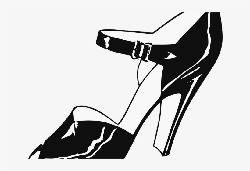 Women Shoes Clipart Female Shoe - Ladies Chappals Line Art, transparent png #9066317