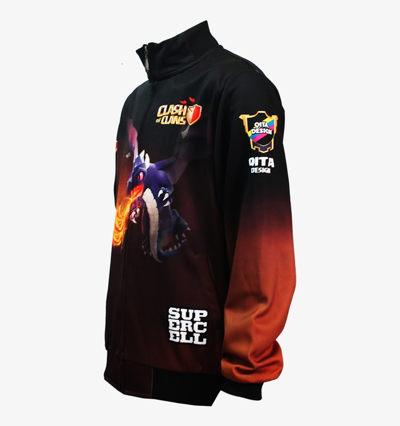 Jaket Clash Of Clans Dragon - Hoodie, transparent png #9066602