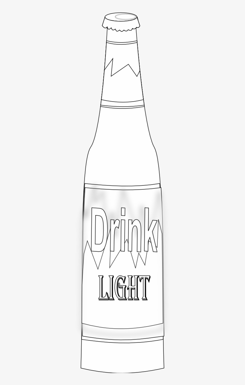 Beer Bottle Black White Line Art 999px 109 - G & H Lotion Amway, transparent png #9067209