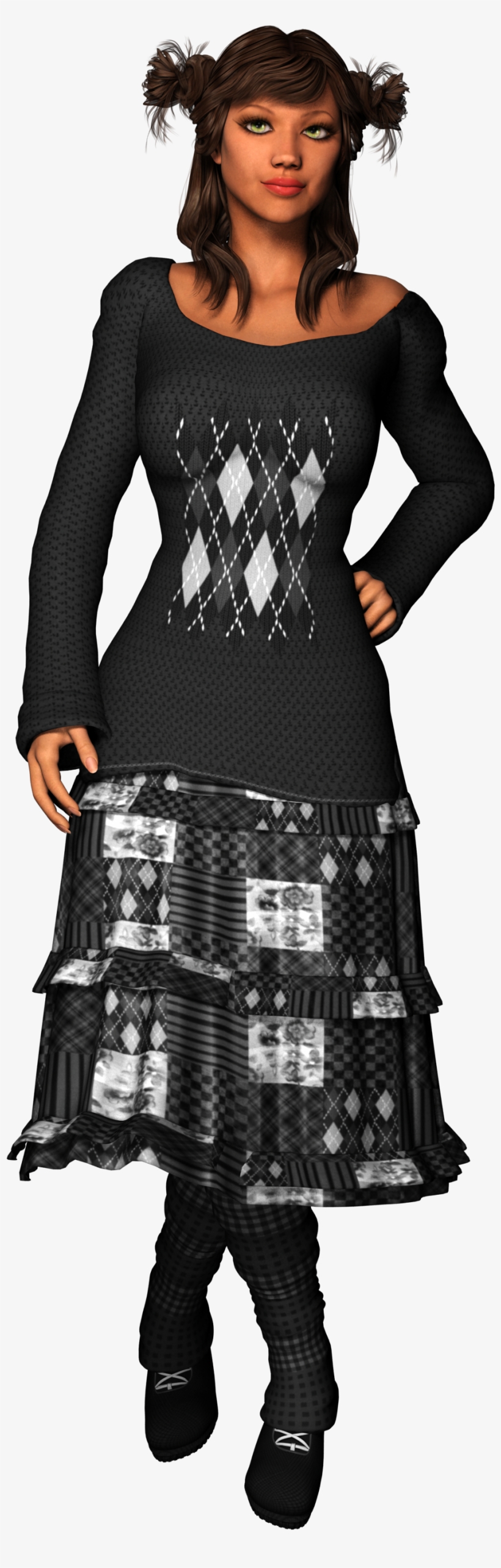 Sweater Girl Cold Woman Hair 981668 - Cosplay, transparent png #9067239