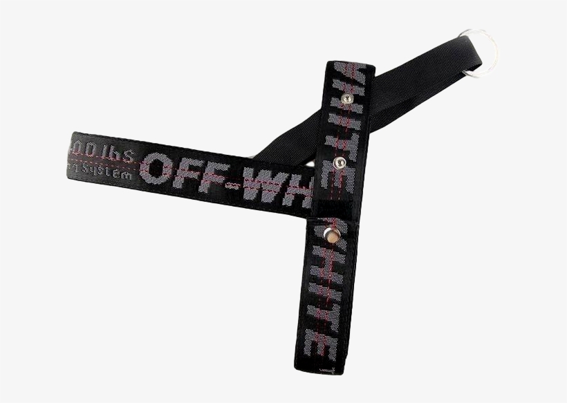 Woof-white Dog Harness & Leash - Transparent Off White Belt Png, transparent png #9068468