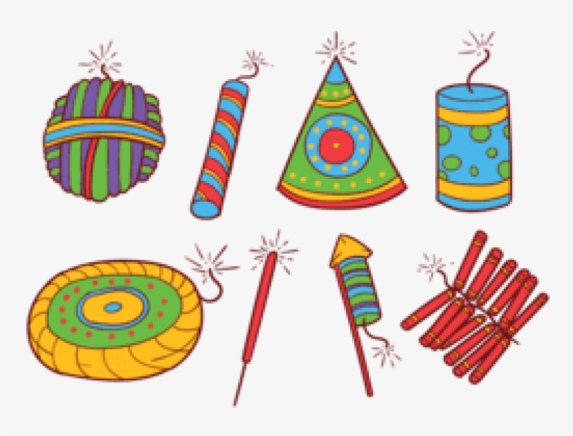 Free Png Diwali Sky Crackers Png Png Image With Transparent - Diwali Crackers Images For Drawing, transparent png #9071461