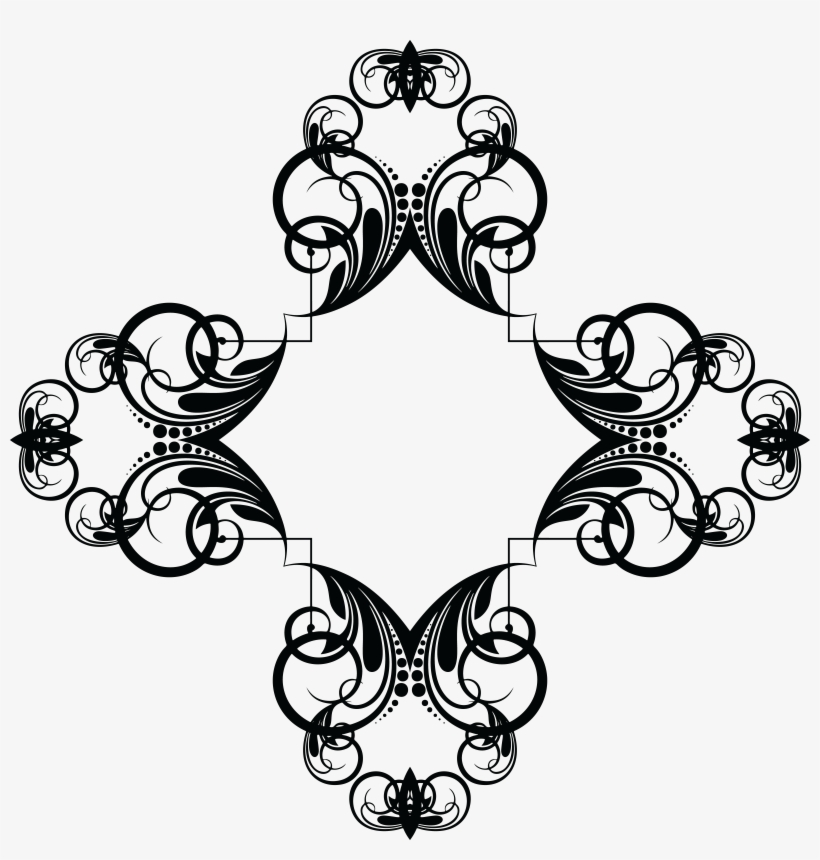 Free Clipart Of A Frame Design Element - Clip Art, transparent png #9073327