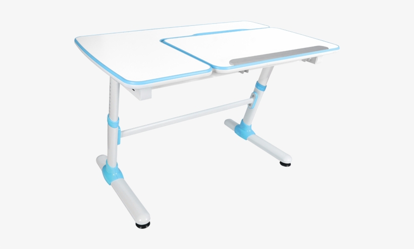 Ergostars Study Desk Es-8502 Blue Color Left Side - Folding Table, transparent png #9073601