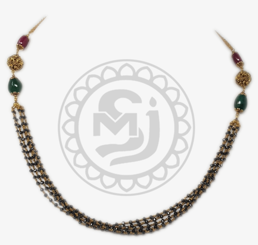 Mangalsutra-d03 - 18 Karat Saudi Gold Jewelry Set, transparent png #9073775