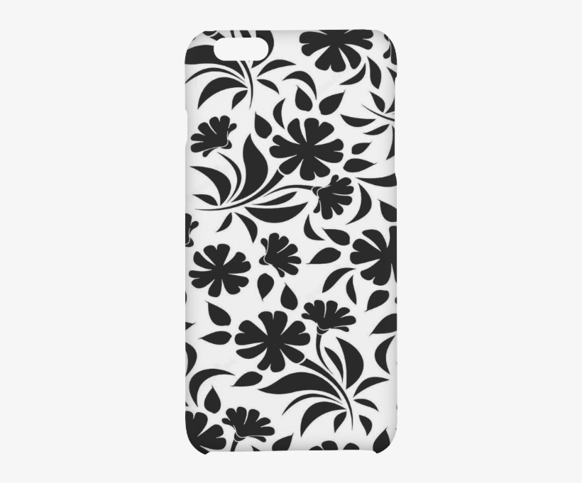Flower Background Vector Black And White Artsadd D - Mobile Phone Case, transparent png #9074459