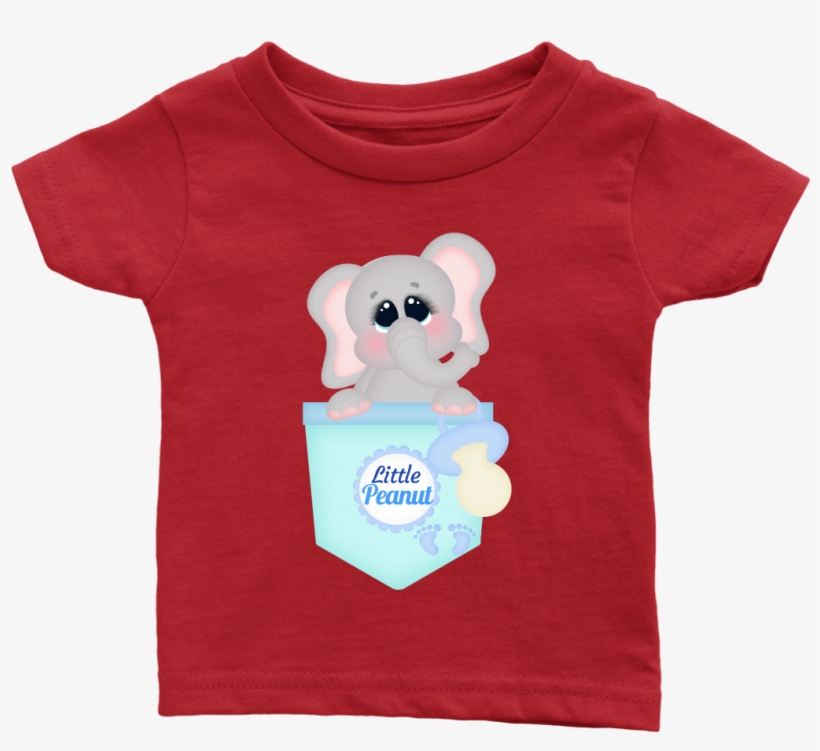 Little Peanut Baby T-shirt - Playeras Con Diseño De Elefante, transparent png #9074460