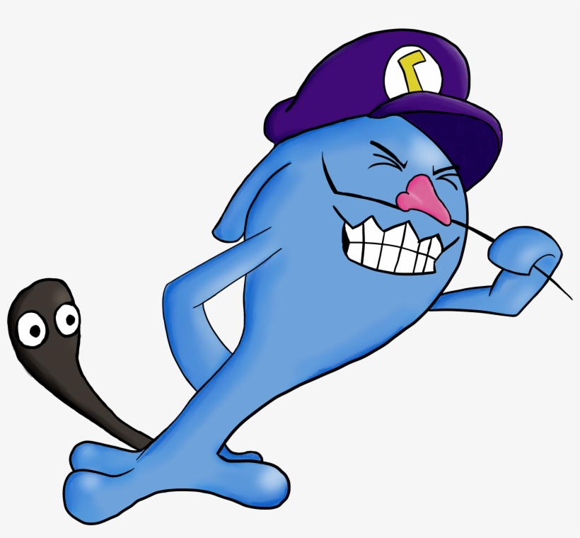Wahboluigi - Wobbuffet Luigi - Cartoon, transparent png #9075686