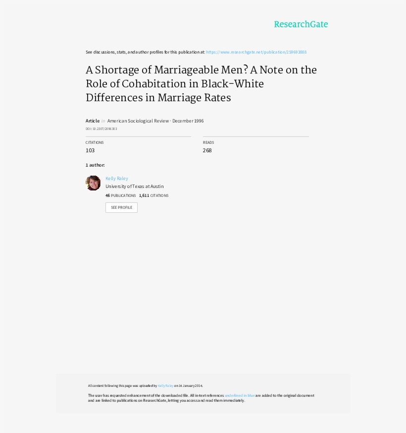 A Shortage Of Marriageable Men A Note On The Role Of - Environment And Services, transparent png #9075794