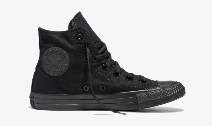 Brand New Chuck Taylor All Star Classic High Top Unisex - Black Leather High Top Converse, transparent png #9076551