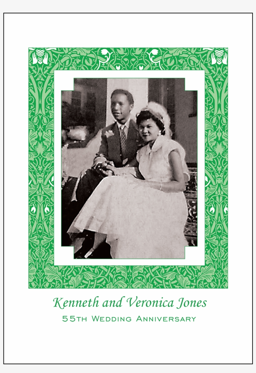 Cover Of 55th Wedding Anniversary Party Invitation - Photograph, transparent png #9077765