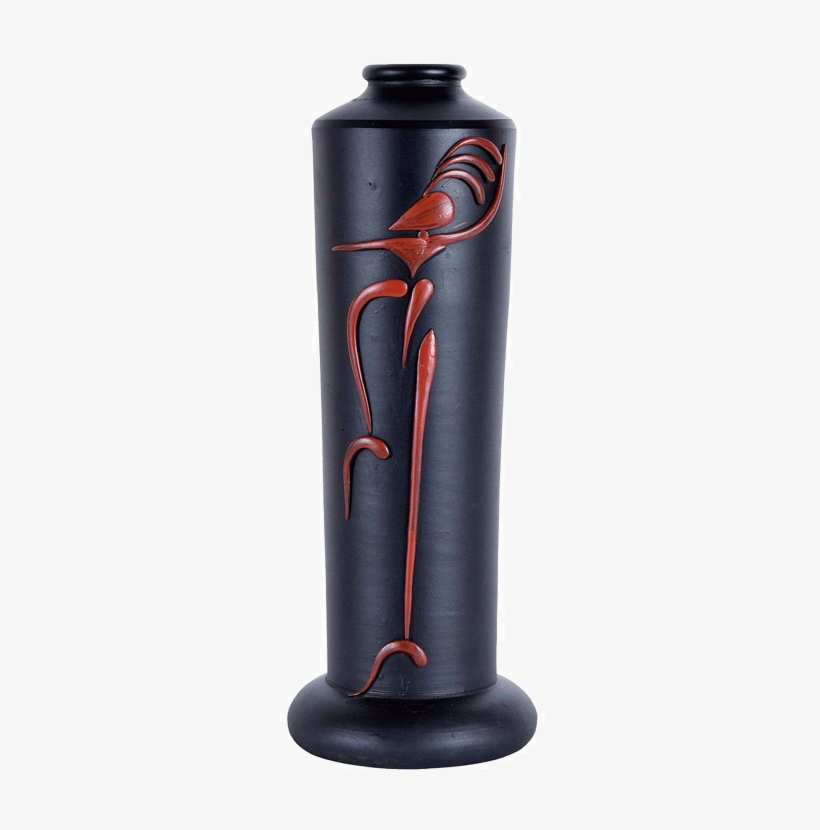 Terracotta Cylindrical Flower Vase - Water Bottle, transparent png #9078230