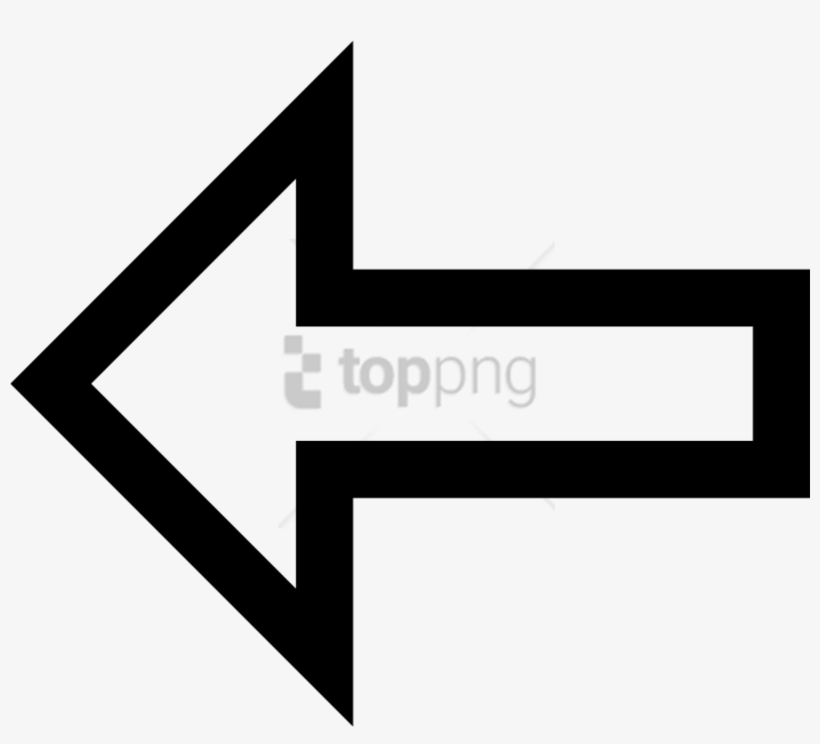 Free Png White Arrow Pointing Left Png Image With Transparent - White Arrow Point Left, transparent png #9078750