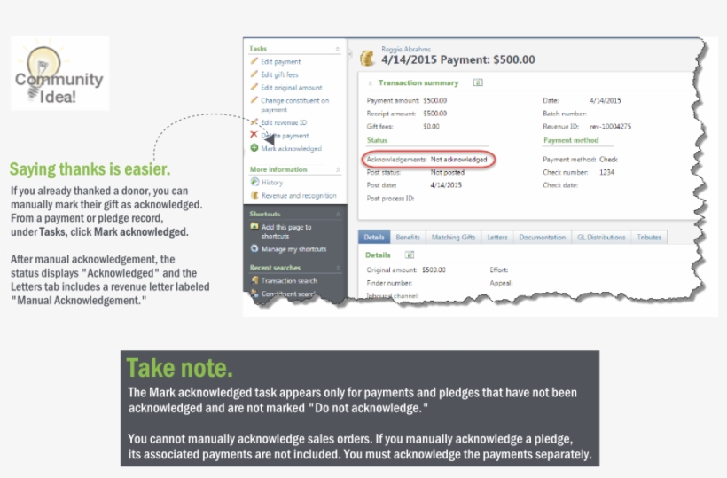 Now, When You Send A Personal Note To A Donor Or Thank, transparent png #9079054