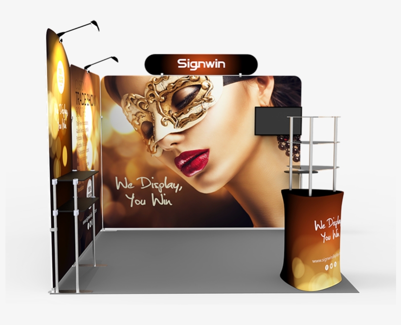 10x10ft Custom Corner & Element Trade Show Booth T - Banner, transparent png #9079212
