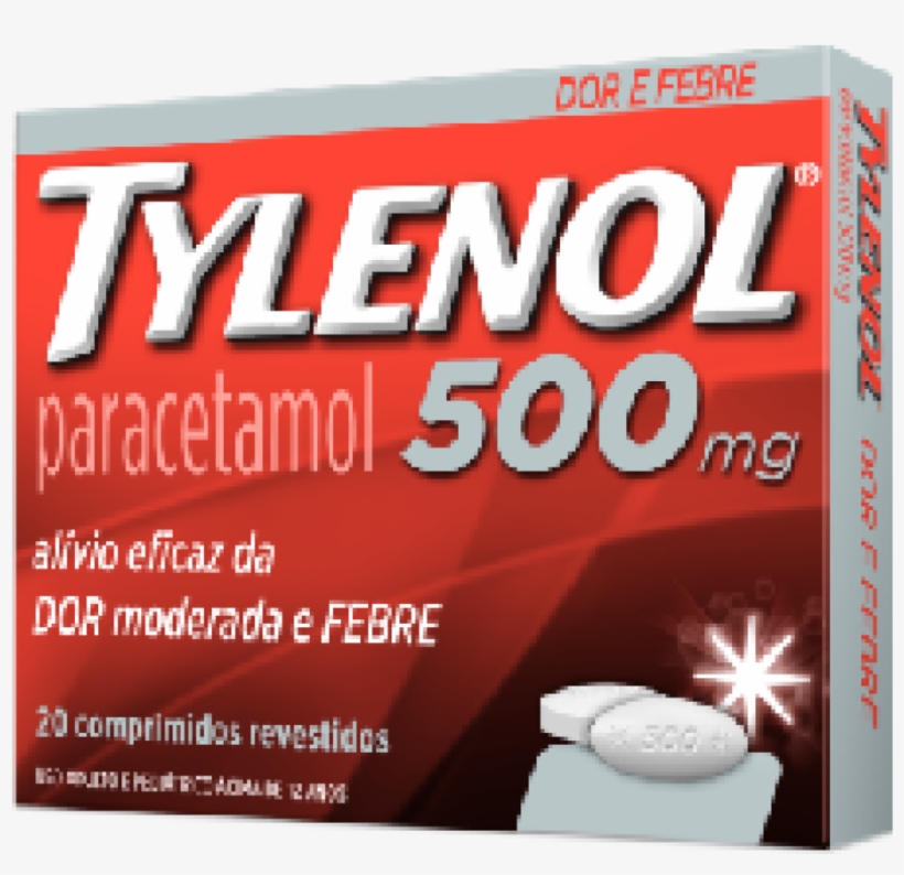 Tylenol 500mg 20cpr - Paracetamol, transparent png #9080139