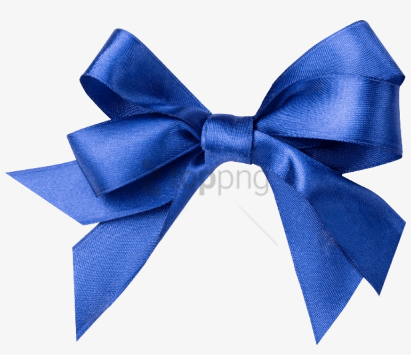 Free Png Бант Синий Png Image With Transparent Background - Бант Синий Png, transparent png #9080452