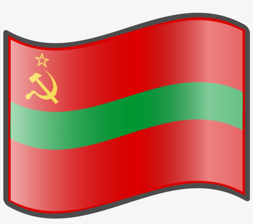 File Nuvola Transnistrian Flag - Hammer And Sickle, transparent png #9080558
