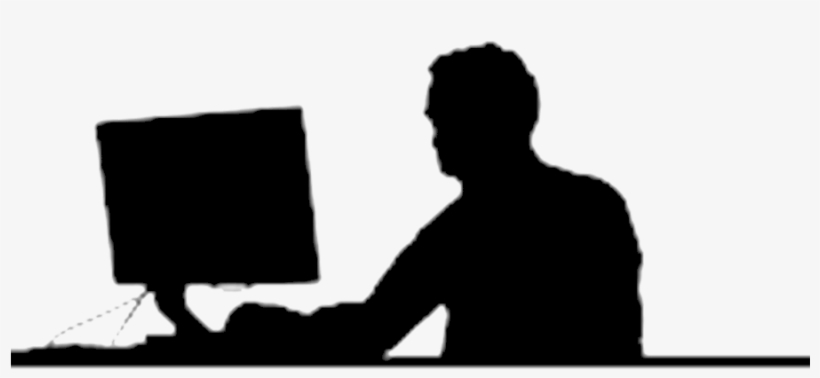 Website Development - Silhouette Typing, transparent png #9081052