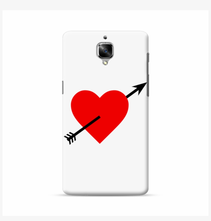 Cupid's Arrow Oneplus 3 Case - Heart, transparent png #9081956