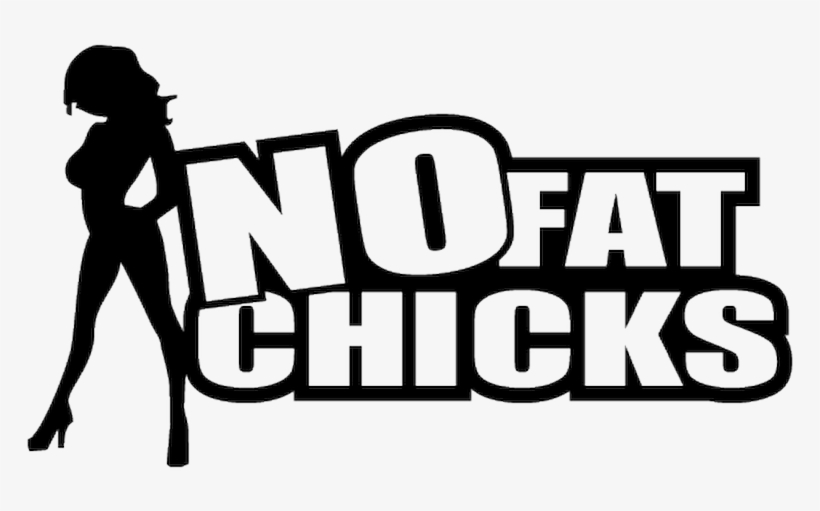 Sticker Jdm No Fat Chicks - No Fat Chicks Svg, transparent png #9082167