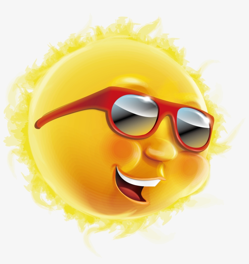 Wearing Sun Sunglasses Png Image High Quality Clipart - Smiley, transparent png #9082878