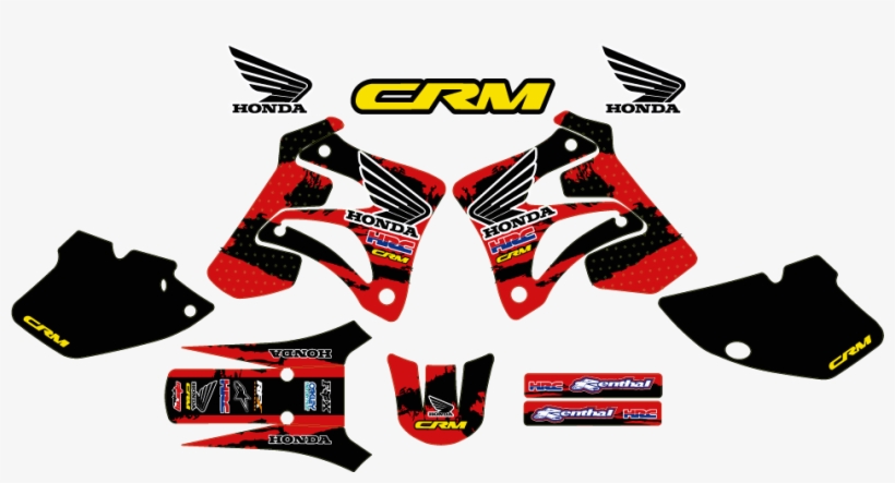 Honda Crm Mk 3 Kit - Honda Crm 125 Graphics, transparent png #9082952