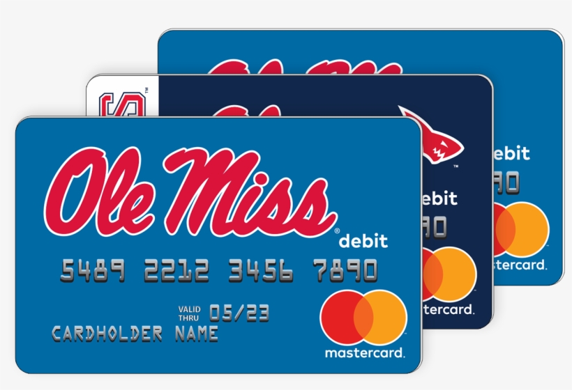 Ole Miss Fancard Prepaid Mastercard Group Of Cards - Graphic Design, transparent png #9083906