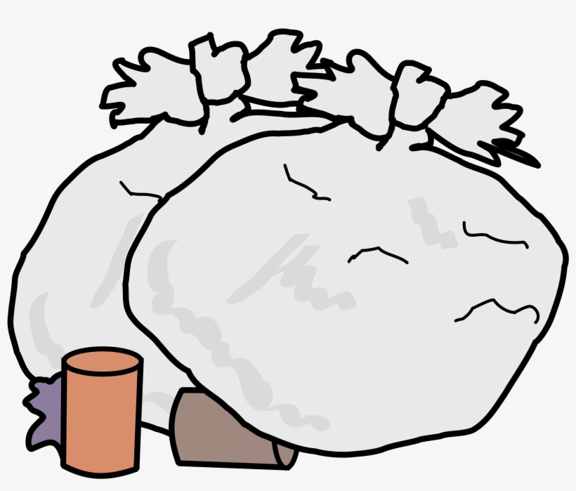 Big Image - Rubbish Clipart Black And White, transparent png #9083944