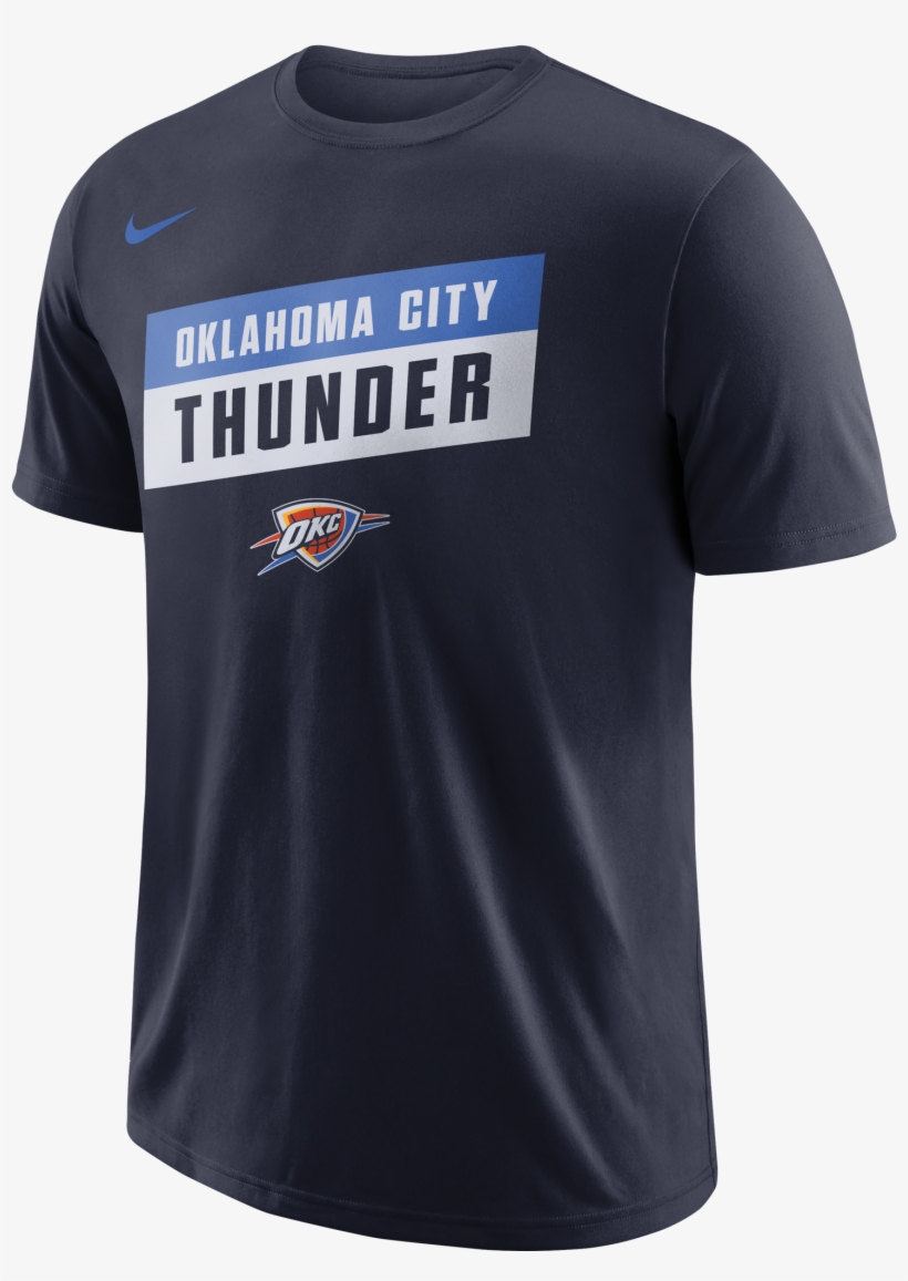Nike Nba Oklahoma City Thunder Dry Tee - La Rams Nike T Shirt, transparent png #9084839
