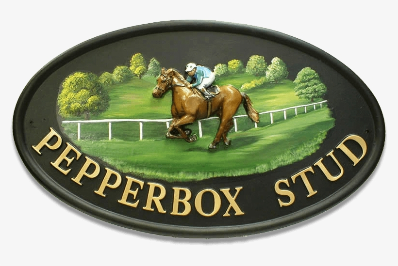 Race Horse House Sign - Sorrel, transparent png #9085146