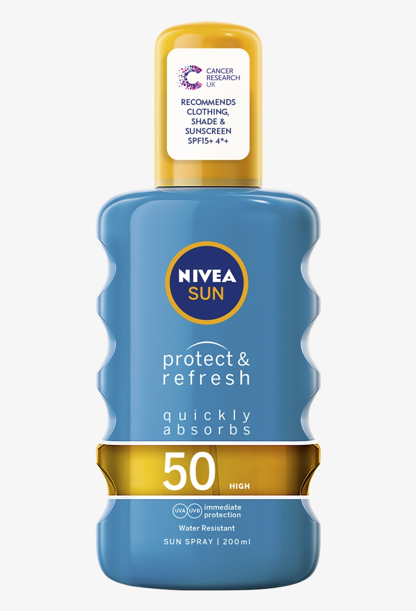 Zich verzetten tegen Het strand Uitgebreid Nivea Protect & Refresh Invisible Cooling Sun Spray - Free Transparent PNG  Download - PNGkey