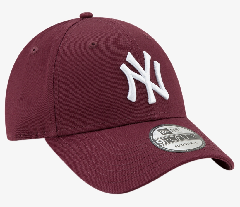Ny Yankees New Era 940 League Essential Maroon Baseball - Hat, transparent png #9085517