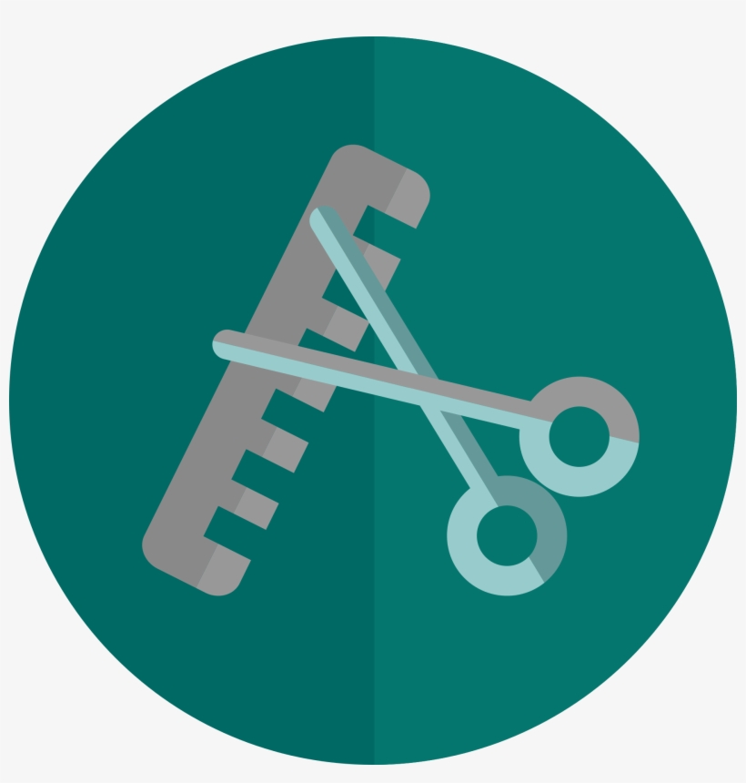 Scissor Comb Logo Png Image - Icono Corte De Cabello Png, transparent png #9085820