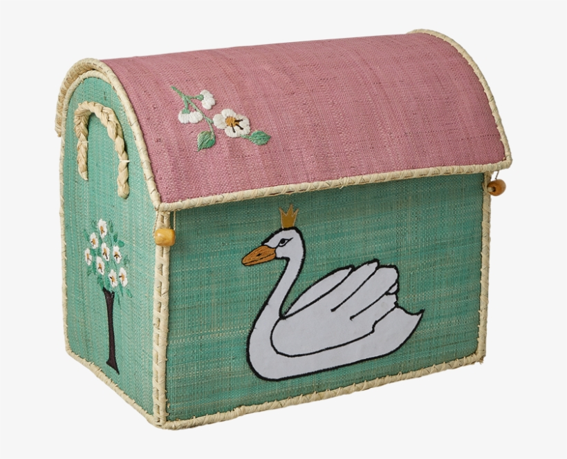 Small Ugly Duckling Story Themed Raffia Toy Storage - The Ugly Duckling, transparent png #9086121