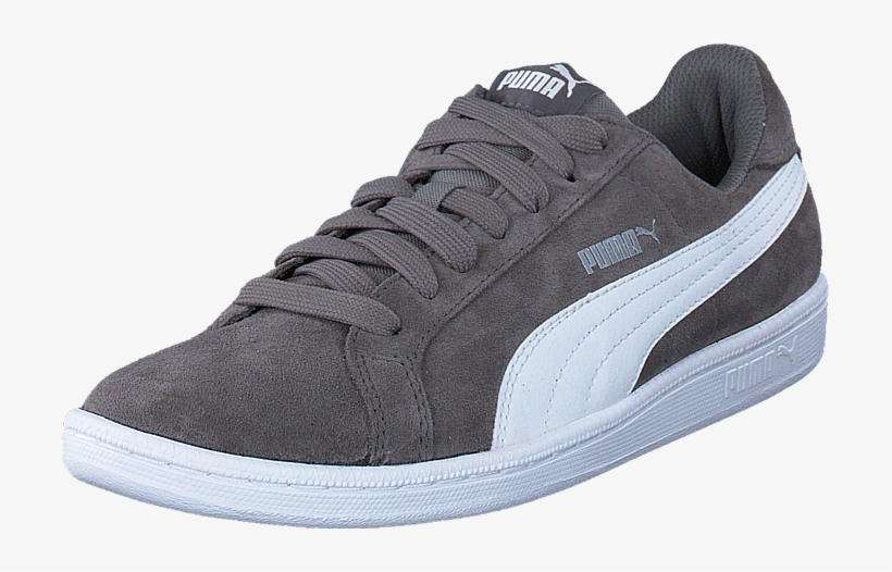 Puma Smash Sd 014 Gray 57423-01 Mens Suede Rubber Trainers - Sneakers, transparent png #9086576