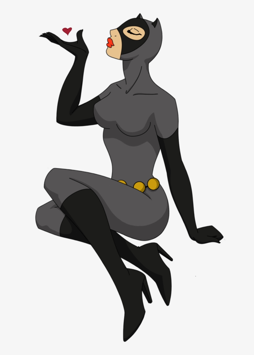 Catwoman Clipart Cartoon - Catwoman Cartoon No Background, transparent png #9087573