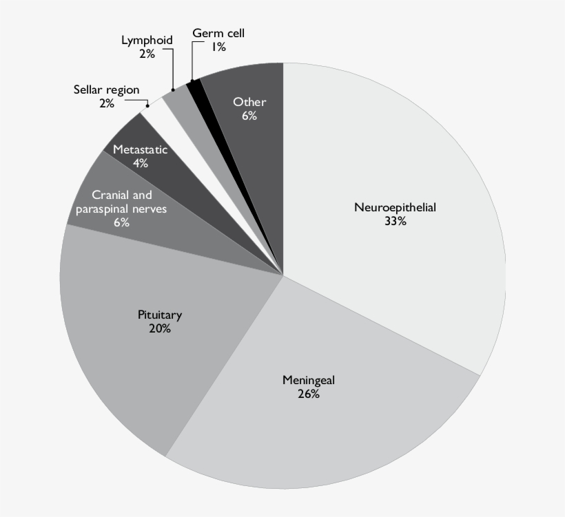 Percent Frequencies Of Central Nervous System Tumors - Diagram, transparent png #9087956