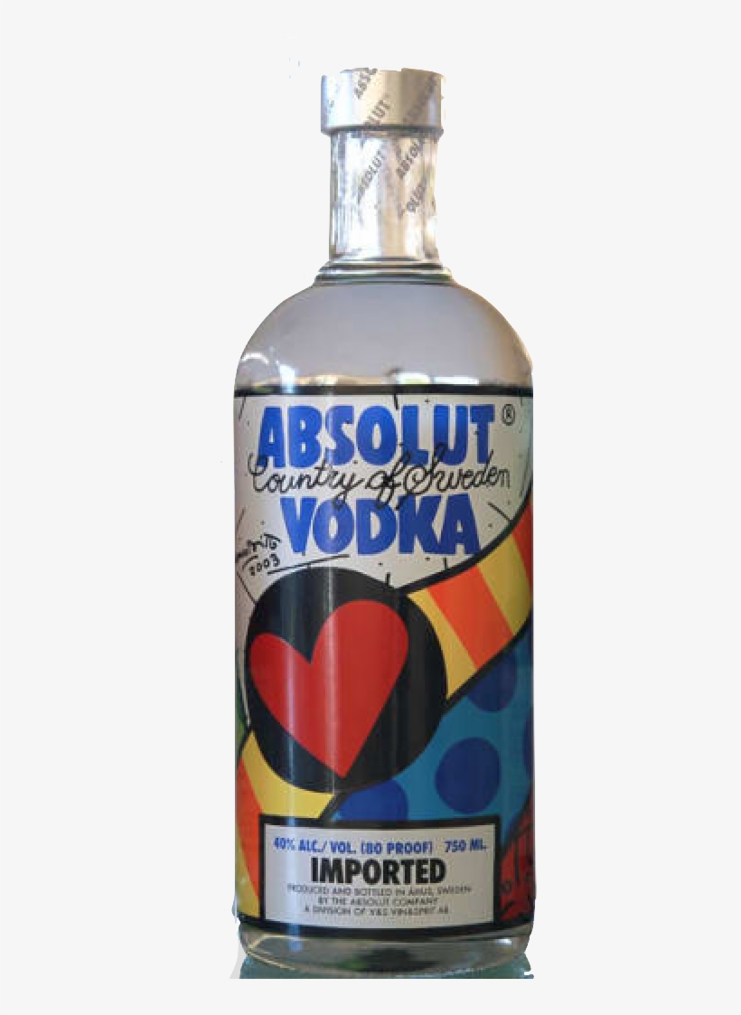 Absolut Vodka 2003 Romero Britto - Romero Britto Absolut Vodka, transparent png #9088098