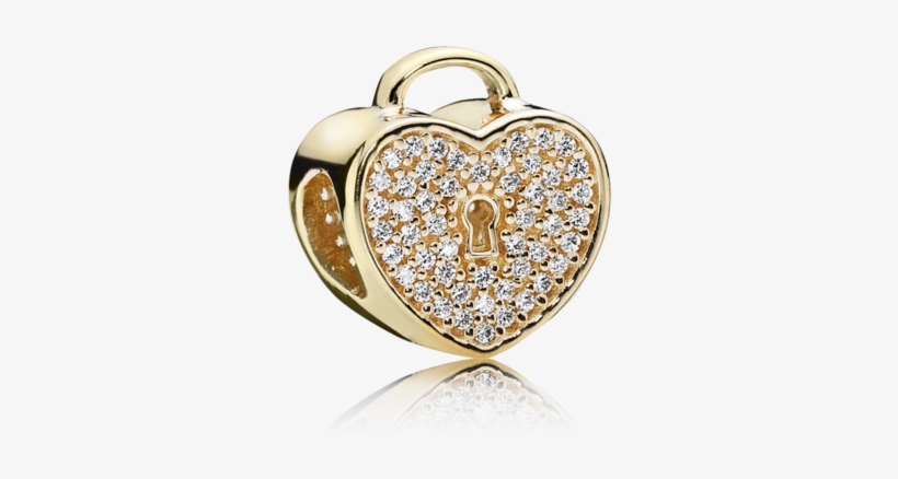Pandora Charms Heart Gold, transparent png #9088207