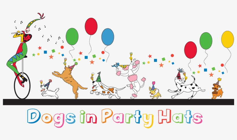 Dogs In Party Hats, transparent png #9088813