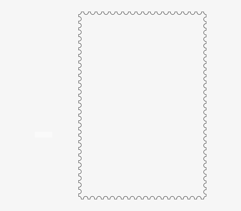 Outline, Postage, Frame, Border, Stamps, Frames - Black-and-white, transparent png #9088939