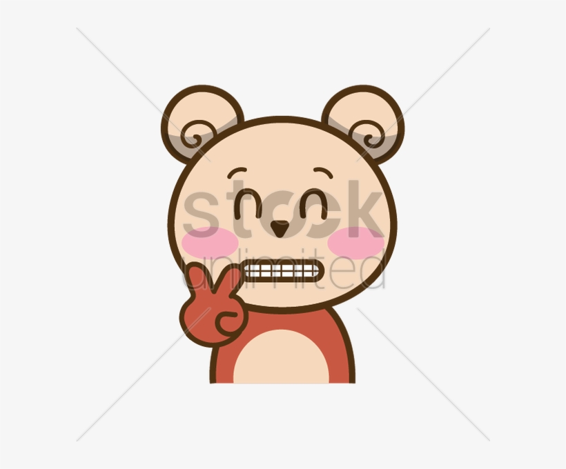Bear Gesturing A Sign Vector Image Graphic - Cartoon With Arms Crossed, transparent png #9090481
